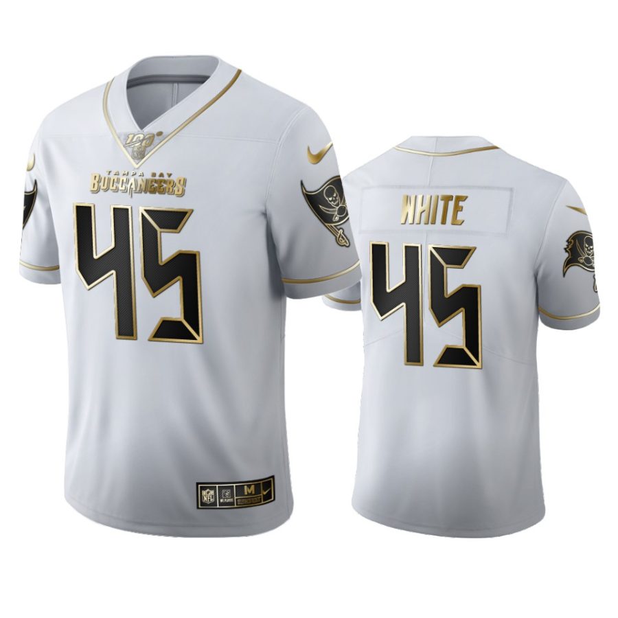 buccaneers devin white white golden edition 100th season jersey