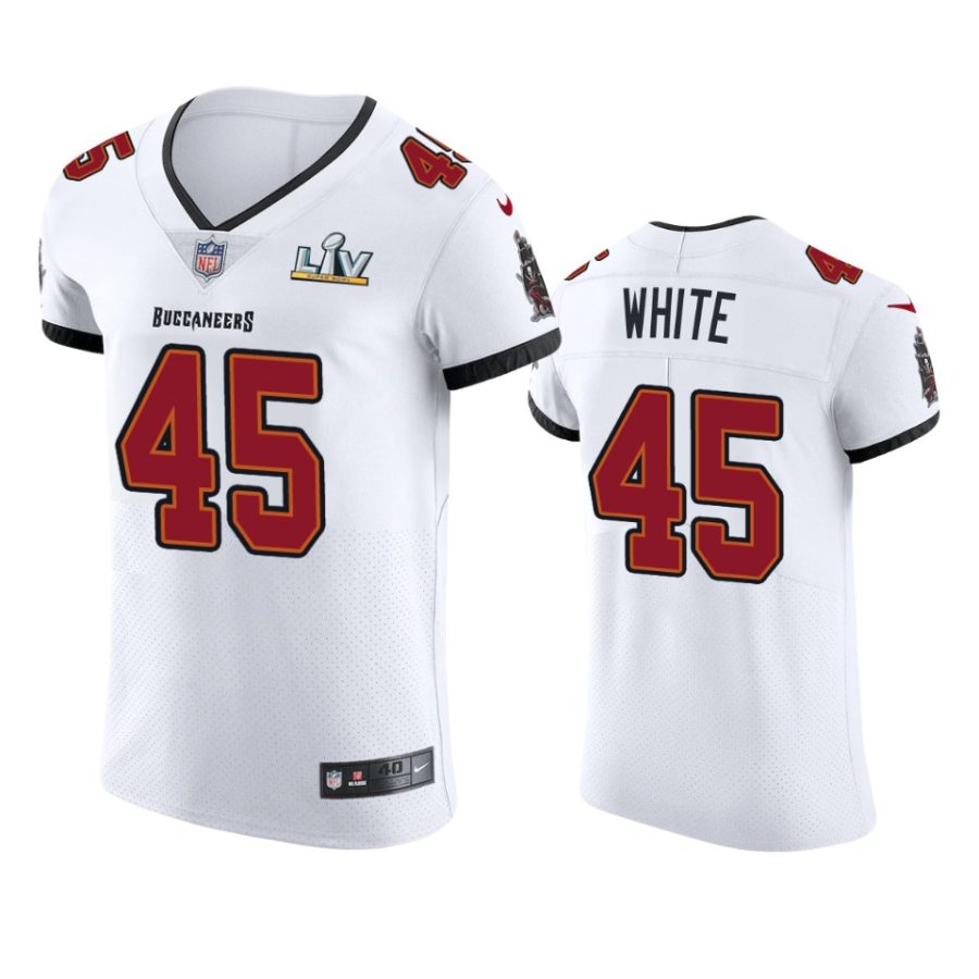 buccaneers devin white white vapor elite super bowl lv jersey