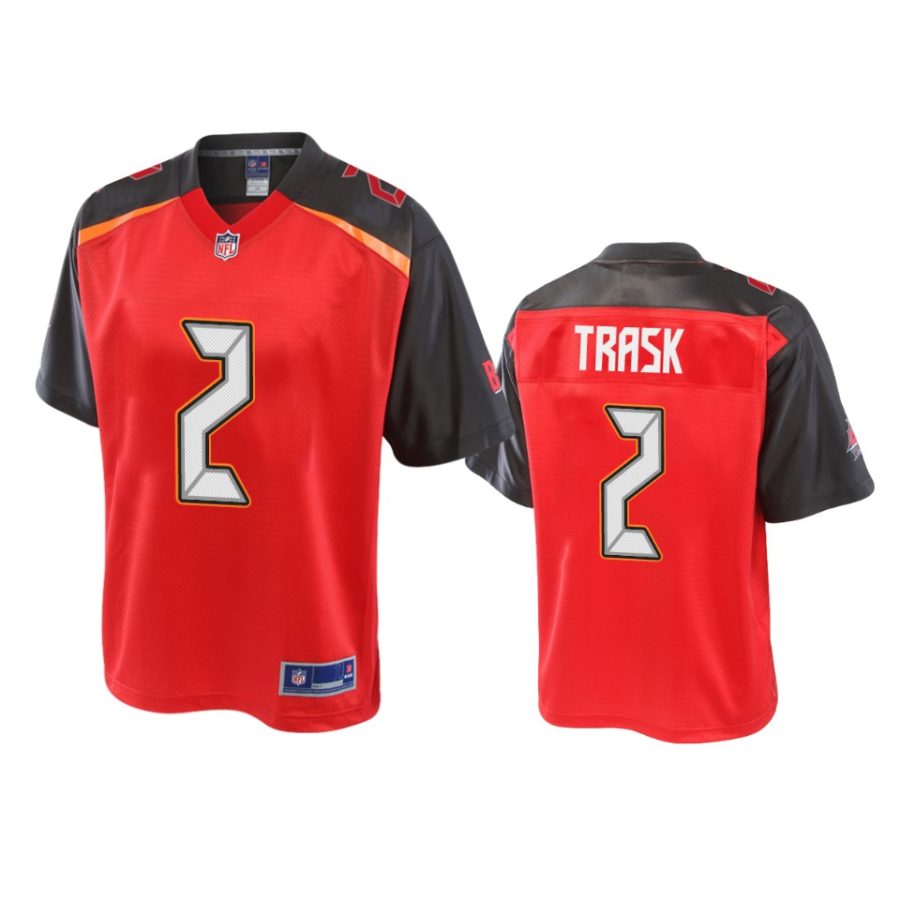 buccaneers kyle trask red pro line jersey