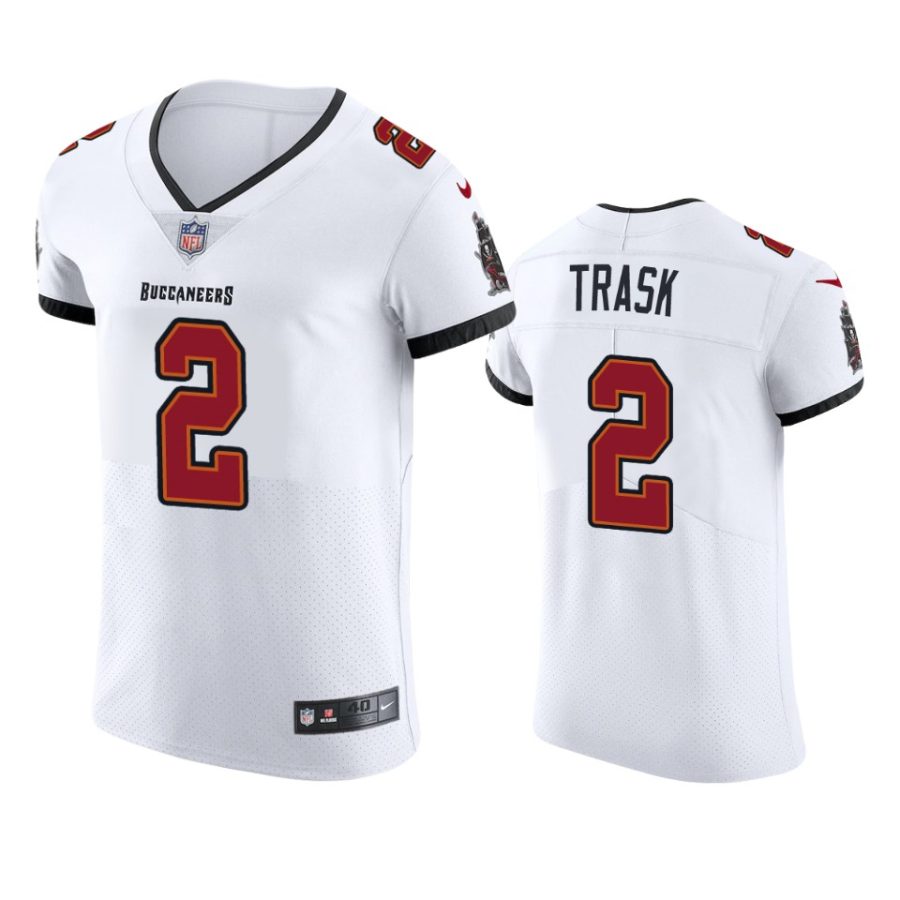 buccaneers kyle trask white vapor elite jersey