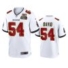 buccaneers lavonte david white 2x super bowl champions patch game jersey