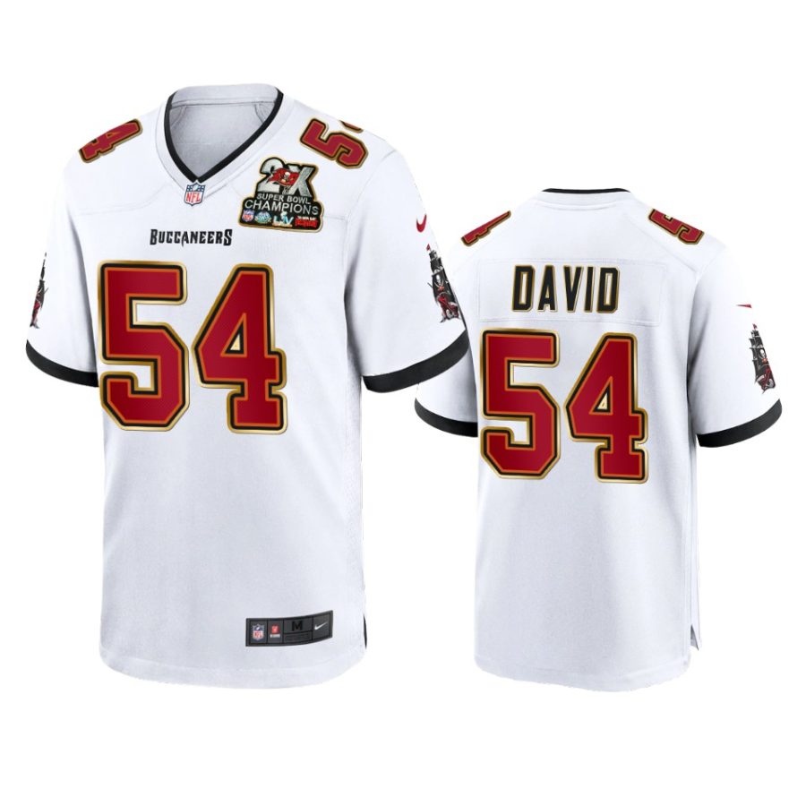 buccaneers lavonte david white 2x super bowl champions patch game jersey