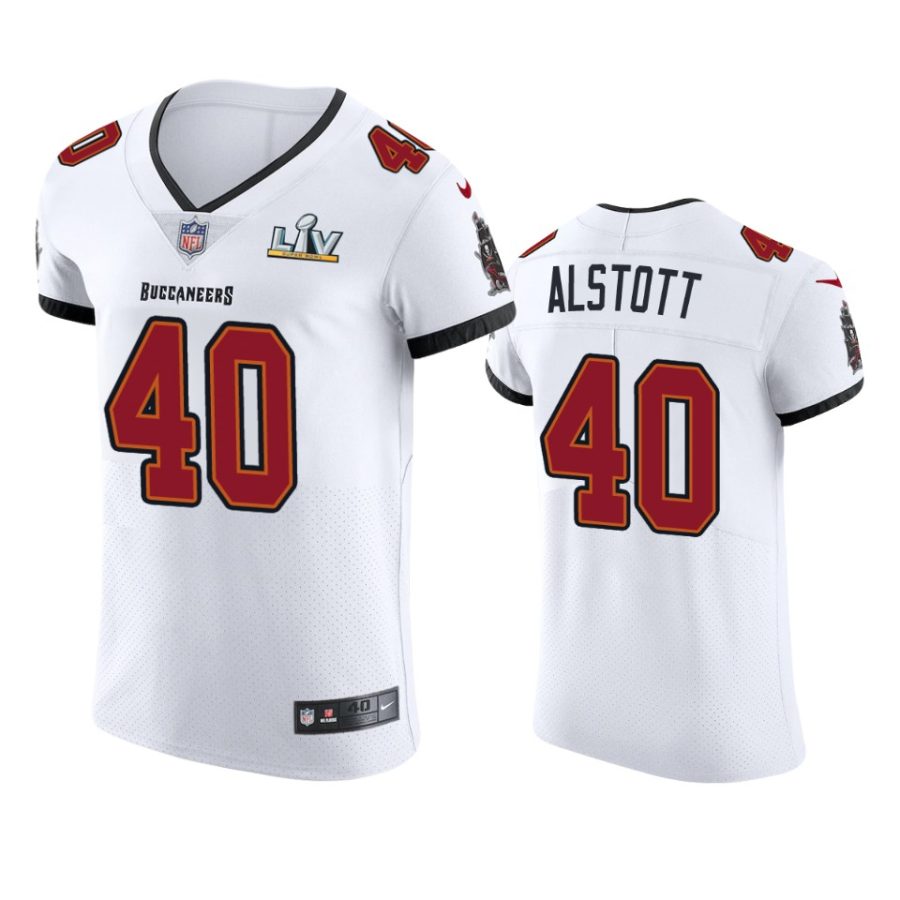 buccaneers mike alstott white vapor elite super bowl lv jersey