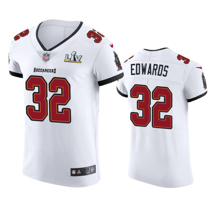 buccaneers mike edwards white vapor elite super bowl lv jersey