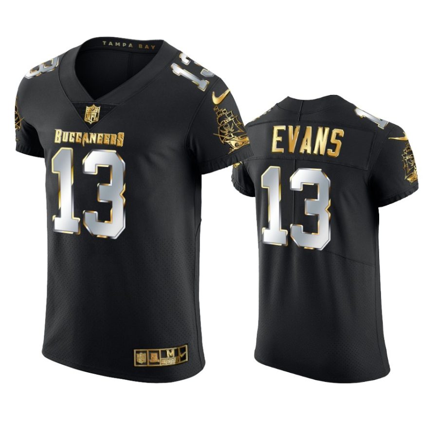 buccaneers mike evans black golden edition elite jersey