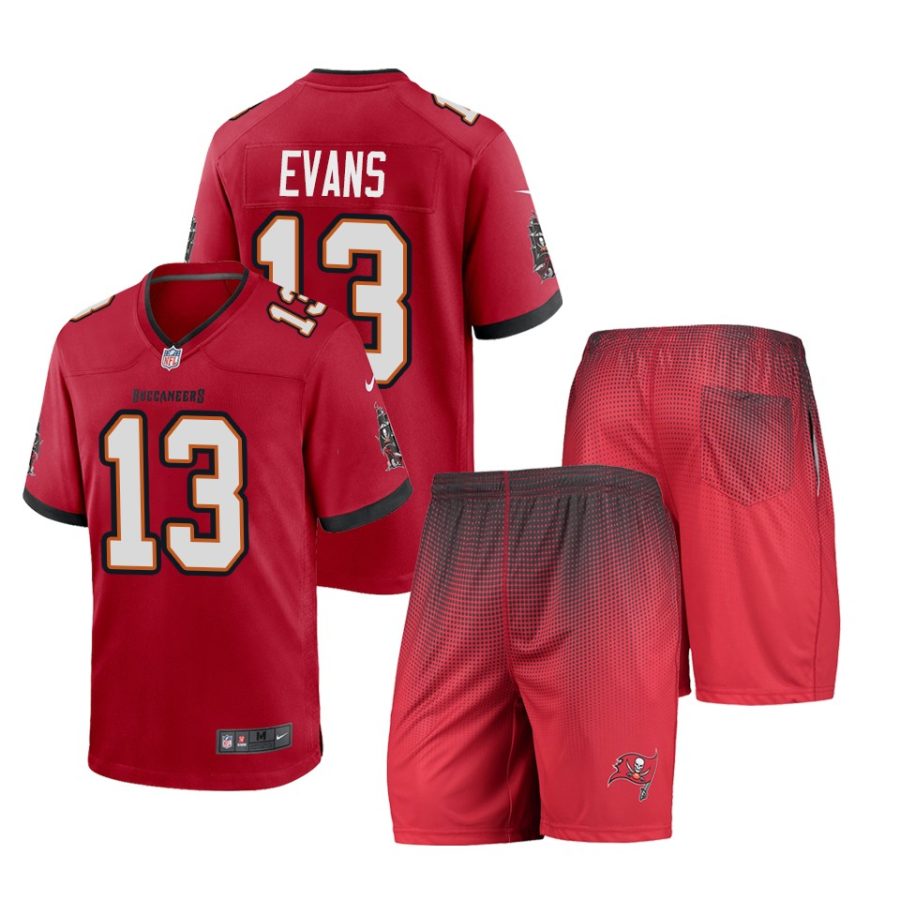 buccaneers mike evans red game shorts jersey