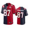 buccaneers rob gronkowski navy red super bowl lv split game jersey