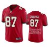 buccaneers rob gronkowski red career highlight limited edition jersey