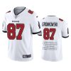 buccaneers rob gronkowski white career highlight limited edition jersey