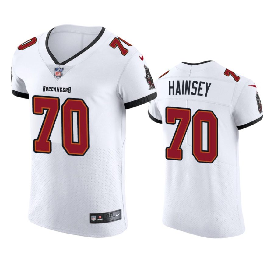 buccaneers robert hainsey white vapor elite jersey