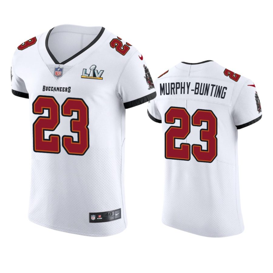 buccaneers sean murphy bunting white vapor elite super bowl lv jersey