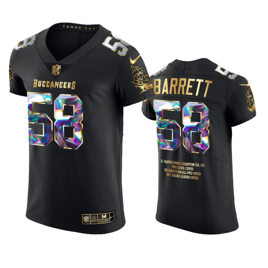 buccaneers shaquil barrett black career highlights diamond edition jersey