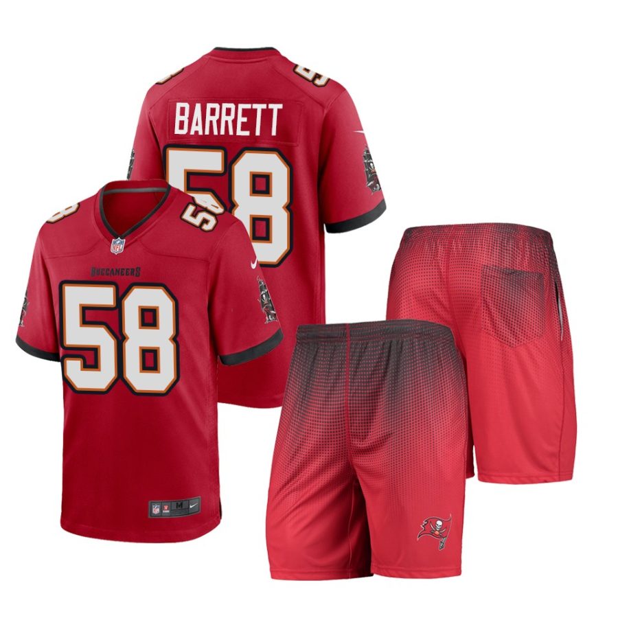 buccaneers shaquil barrett red game shorts jersey