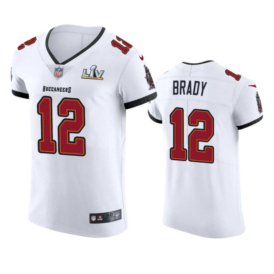 buccaneers tom brady white vapor elite super bowl lv jersey