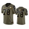 buccaneers tristan wirfs olive gold limited 2021 salute to service jersey