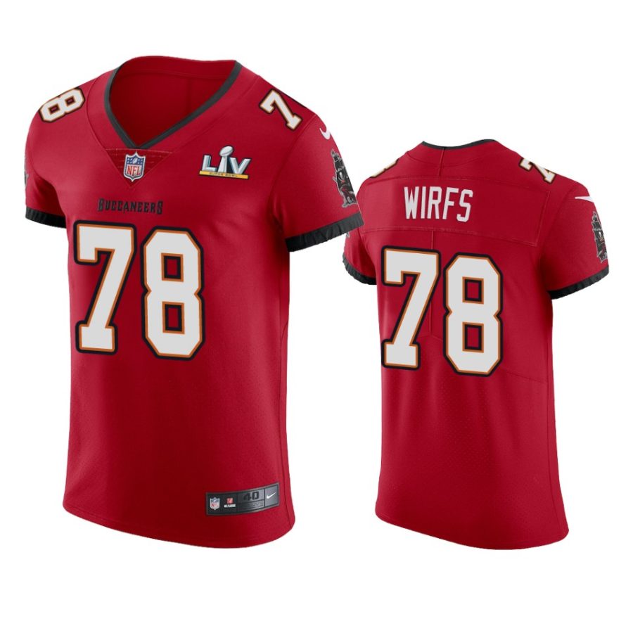 buccaneers tristan wirfs red vapor elite super bowl lv jersey