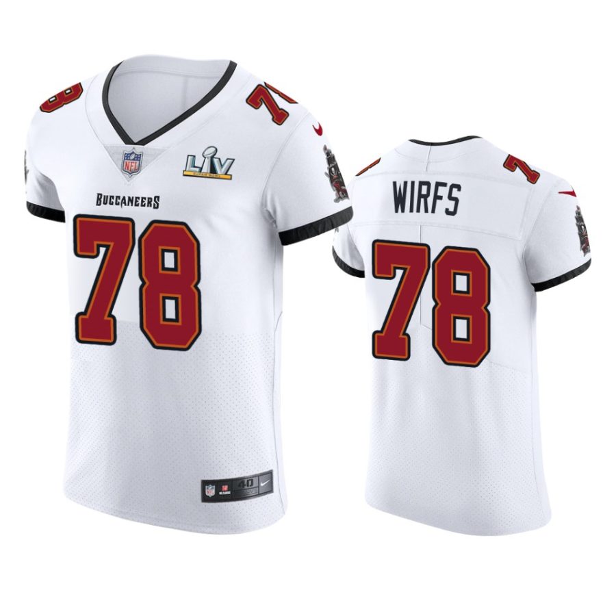 buccaneers tristan wirfs white vapor elite super bowl lv jersey