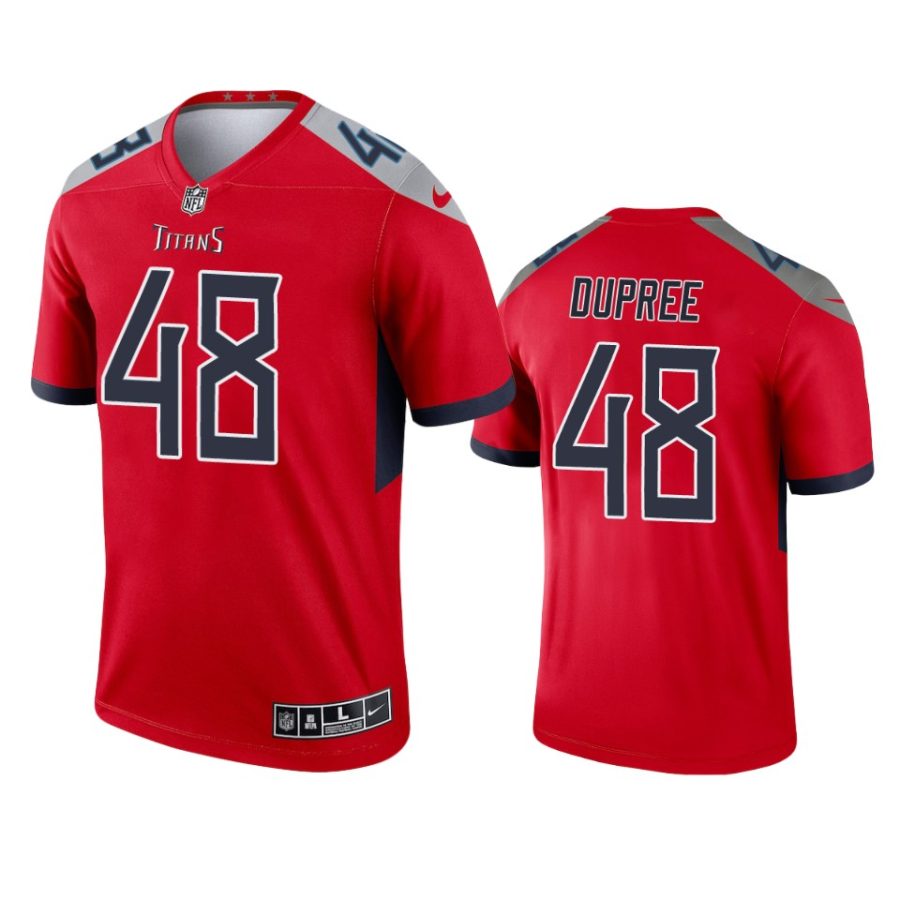 bud dupree titans 2021 inverted legend red jersey