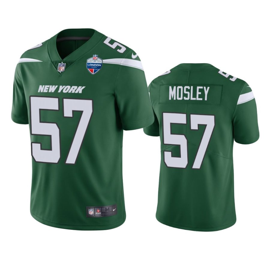 c.j. mosley jets green 2021 london games patch limited jersey