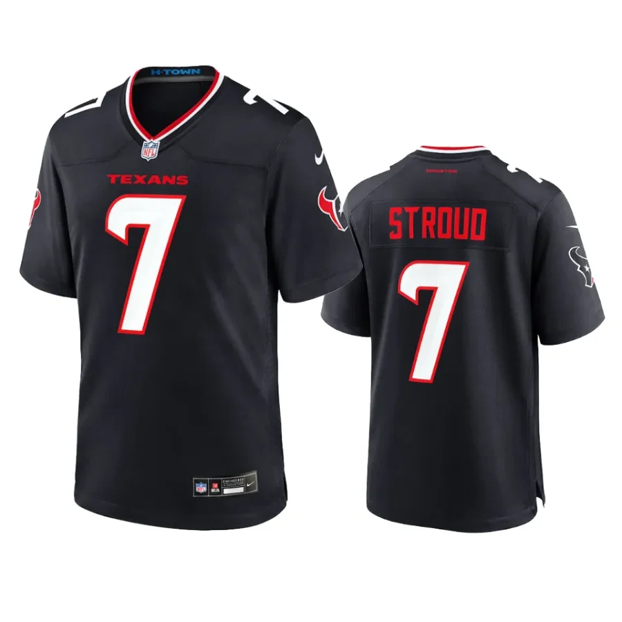 c.j. stroud texans navy 2024 game jersey