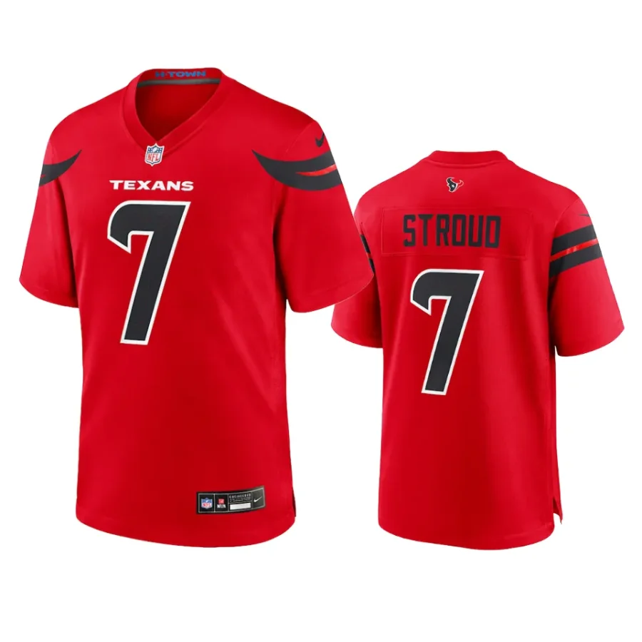 c.j. stroud texans red 2024 game jersey