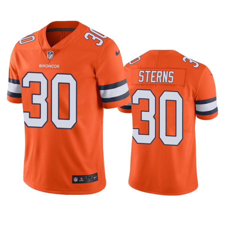 caden sterns broncos color rush limited orange jersey