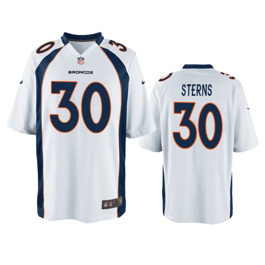 caden sterns broncos white game jersey