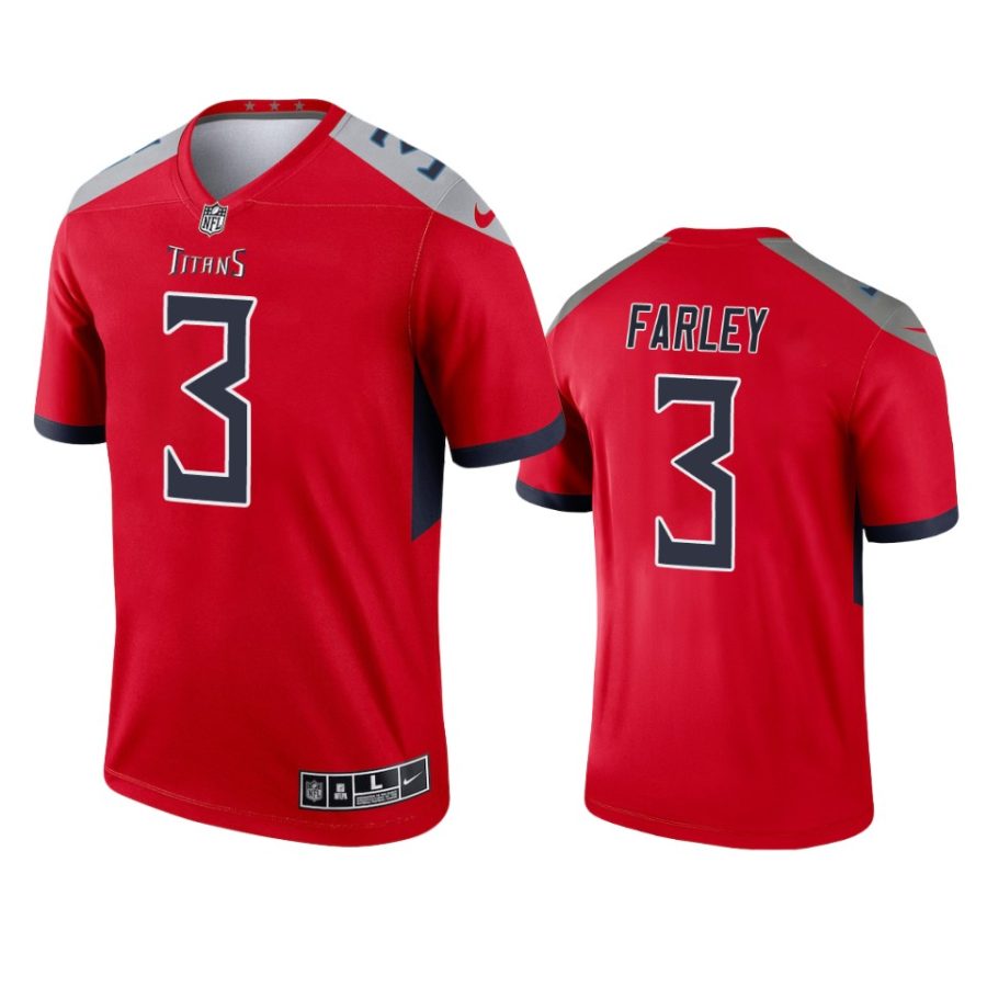 caleb farley titans 2021 inverted legend red jersey