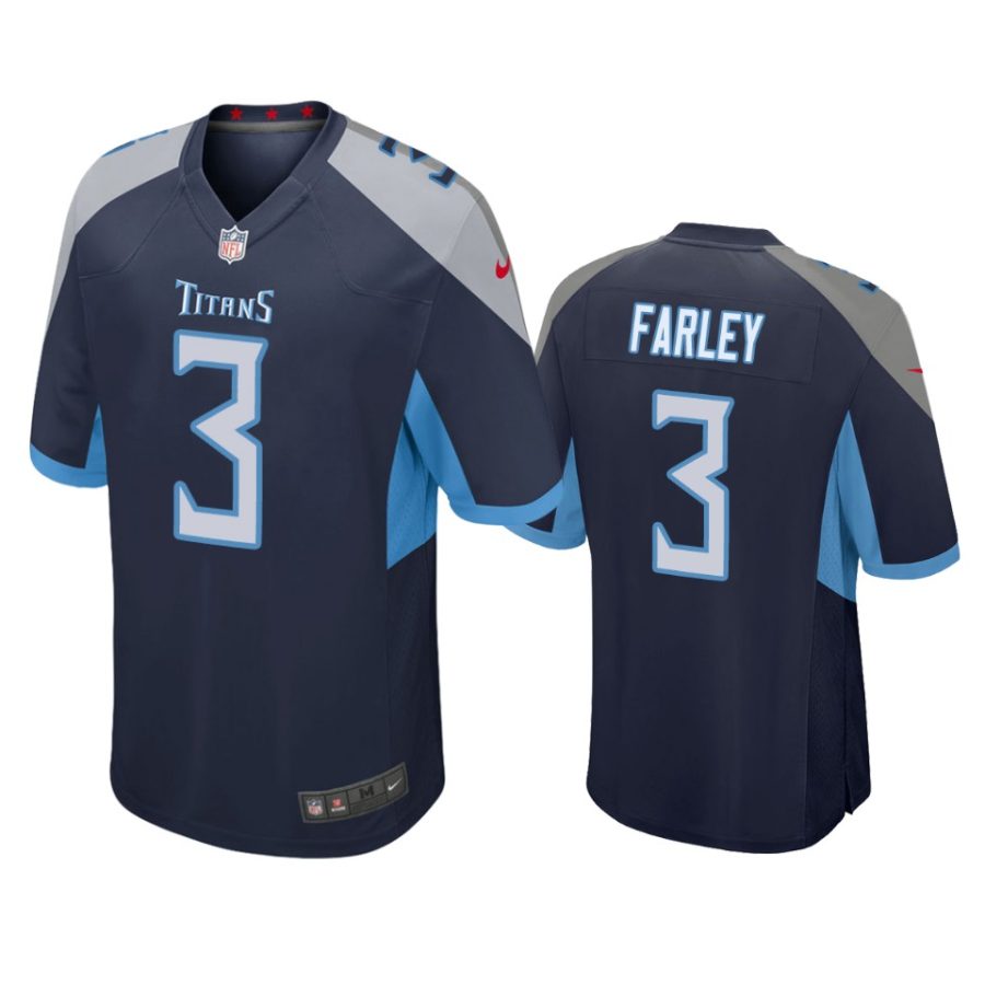 caleb farley titans navy game jersey 0a