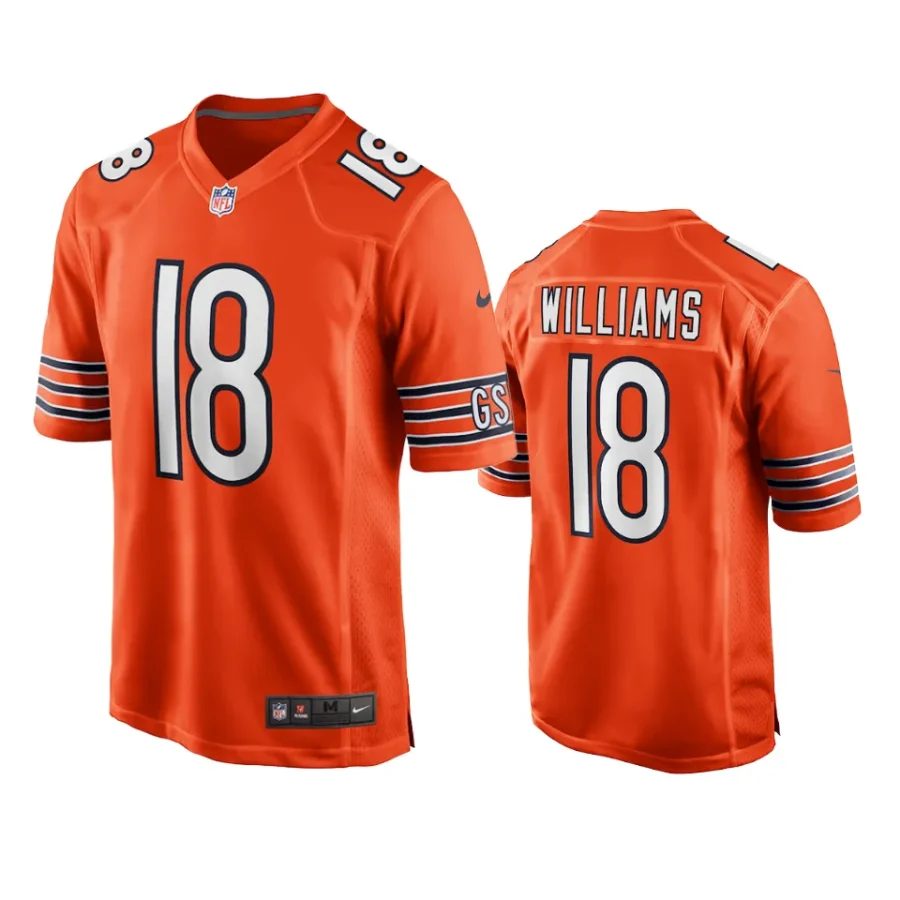 caleb williams bears 2024 nfl draft orange jersey