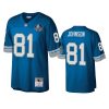 calvin johnson lions blue hall of fame patch legacy replica jersey