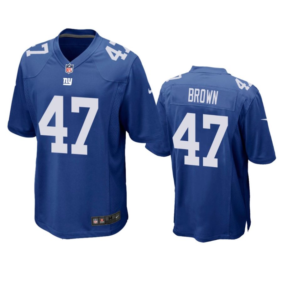 cameron brown giants royal game jersey