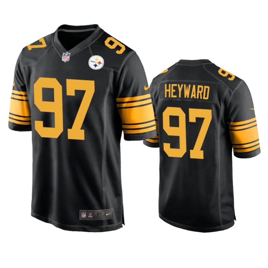 cameron heyward steelers black alternate game jersey