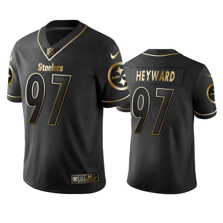 cameron heyward steelers black golden edition jersey