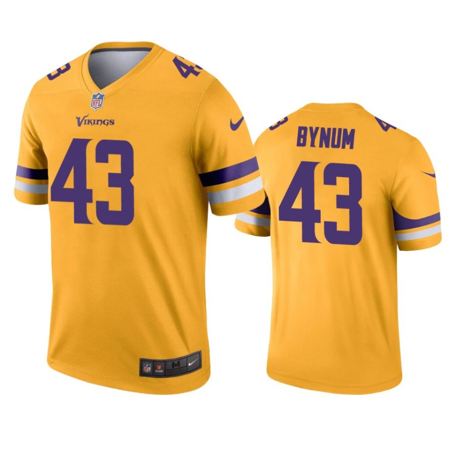 camryn bynum vikings gold inverted legend jersey