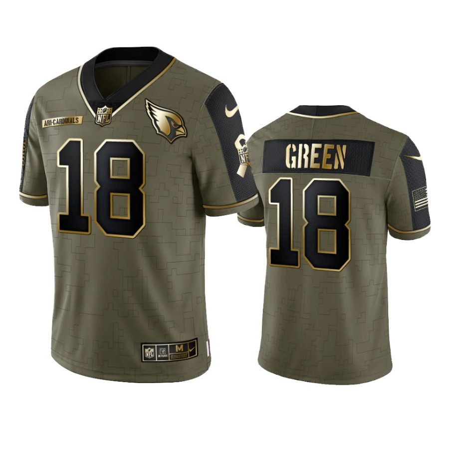 cardinals a.j. green olive gold limited 2021 salute to service jersey