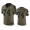 cardinals d.j. humphries olive limited 2021 salute to service jersey