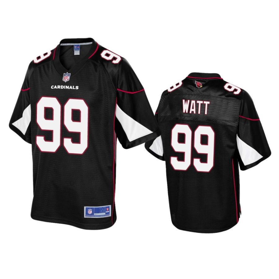 cardinals j.j. watt black pro line jersey