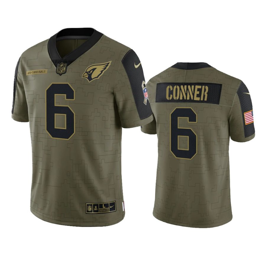 cardinals james conner olive limited 2021 salute to service jersey