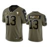 cardinals kurt warner olive gold limited 2021 salute to service jersey