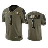 cardinals kyler murray olive gold limited 2021 salute to service jersey