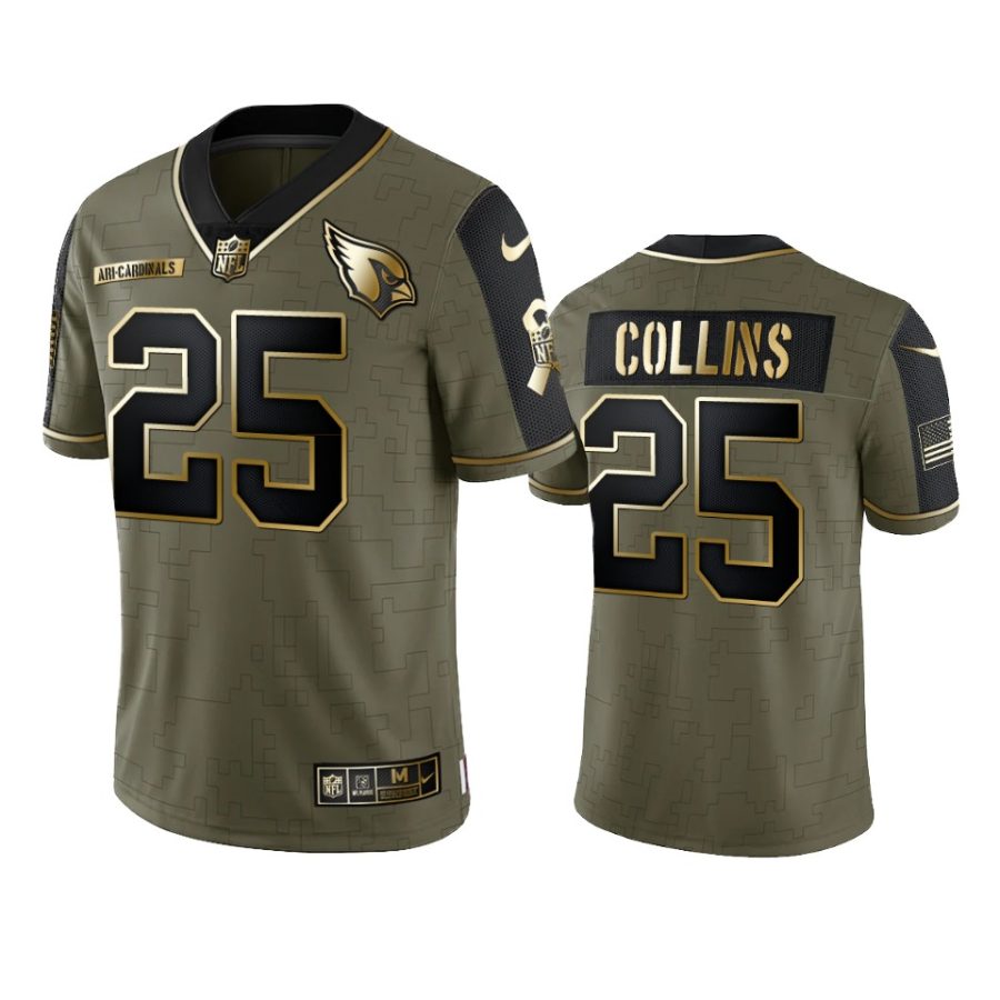 cardinals zaven collins olive gold limited 2021 salute to service jersey