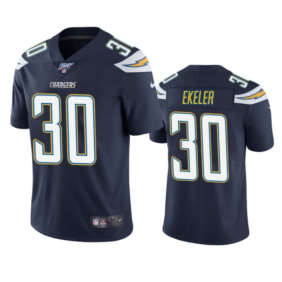 chargers austin ekeler navy limited 100th season jersey