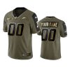 chargers custom olive gold limited 2021 salute to service jersey