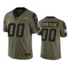 chargers custom olive limited 2021 salute to service jersey