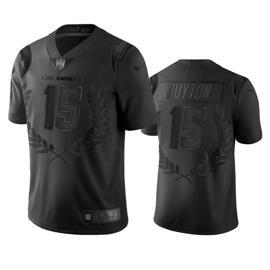 chargers jalen guyton black limited jersey