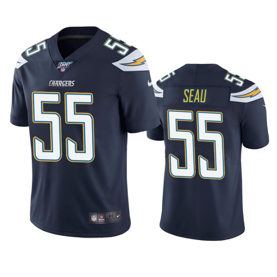 chargers junior seau navy limited 100th season jersey