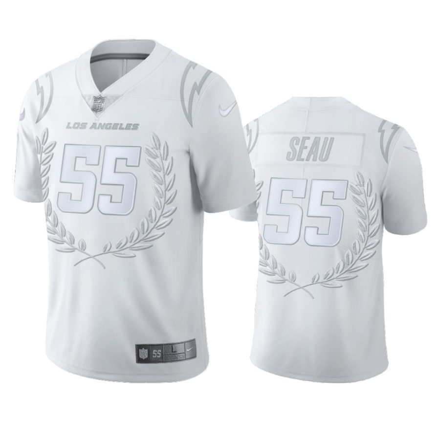 chargers junior seau white platinum limited jersey