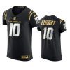 chargers justin herbert black golden edition elite jersey