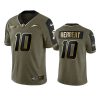 chargers justin herbert olive gold limited 2021 salute to service jersey